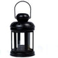White Black and Red Candle Holder Set of 3