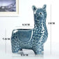 White Ceramic Planter with Head Tilted Alpaca