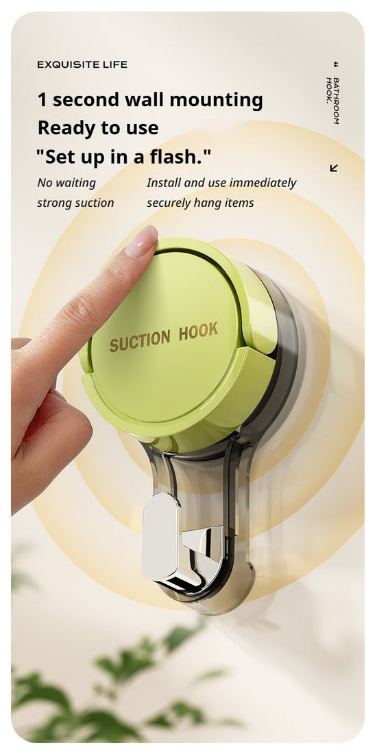white Suction cup hook