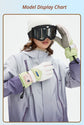 Windproof Water-Repellent Fleece-Lined Self-Heating Gloves Black