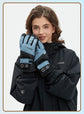 Winter Self-Heating Windproof Touchscreen Gloves-Blue and White