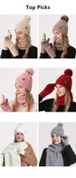 Women Khaki Argyle 3-Piece Set-Hat Scarf and Gloves