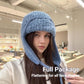 Women Plain Aviator Hat with Earflaps Purple
