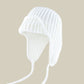 Women Plain Aviator Hat with Earflaps Rose Red