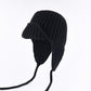 Women Plain Aviator Hat with Earflaps Rose Red