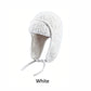 Women Sherpa Aviator Beanie - Warm Earflap Knit Hat Blue