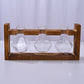 HydroponicWoodenFramewithSnap-On-DiamondTripleBottle