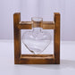 HydroponicSnap-OnWoodenStand-Heart-ShapedDoubleBottle