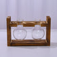 HydroponicWoodenFramewithSnap-On-Heart-ShapedSingleBottle