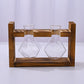 HydroponicWoodenFramewithSnap-On-Heart-ShapedTripleBottle