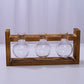 HydroponicWoodenFramewithSnap-On-SphericalSingleBottle