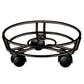 Black Round Wheel Plant Caddy