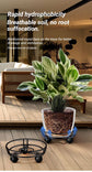 Black Round Wheel Plant Caddy