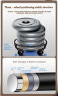 Black Round Wheel Plant Caddy