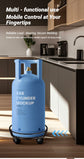 Black Round Wheel Plant Caddy