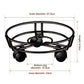 Black Round Wheel Plant Caddy