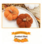 Soft Plush Pumpkin Ornament, Fabric Pumpkin Decor, Versatile Table Display for Halloween, Autumn Harvest, Thanksgiving & Christmas Arrangement