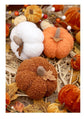 Fluffy Fabric Pumpkin Figurine, White Plush Pumpkin, Elegant Desktop Ornament Suitable For Thanksgiving, Halloween And Winter Christmas Decor