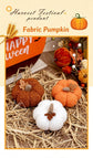 Soft Plush Pumpkin Ornament, Fabric Pumpkin Decor, Versatile Table Display for Halloween, Autumn Harvest, Thanksgiving & Christmas Arrangement, Orange 2 Pack
