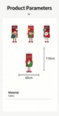 Red Snowman Hanging Tapestry, Christmas & Halloween Creative Printed Party Prop, 110*40cm