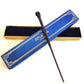 Adventurer Cosplay Wand, Weathered Resin Texture, Halloween Display Prop, Style 35, Blue Gold Stamping Ribbon Gift Box