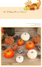 Flocked Fabric Faux Pumpkin Ornament, Halloween Christmas Harvest Festival Decor, Boost Warm Holiday Atmosphere, Orange 6cm