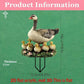 2D Acrylic Goose & Gosling Family Garden Stake, Animal Pot Ornament, Waterproof Yard Decor for Christmas Halloween Outdoor Landscaping
