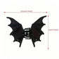 Halloween & Christmas Matte Black Bat Design Metal Hair Claw, Stylish Back Section Hair Clip For Festival Outfits
