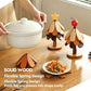 3-Tier Star Style Christmas Tree Heat Resistant Pot Mat, Creative Wooden Table Decor for Christmas & Halloween