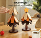 Green Christmas Tree 4-Tier Apple Pattern Heat Insulation Pad, Anti-scald Pot Coaster for Christmas & Halloween Events