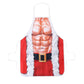 Red Muscle Man Themed Party Apron, Waterproof Stain‑proof Kitchen Bib, Decor Dress‑up Prop for Christmas & Halloween, 75*52cm