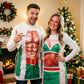 Christmas White Themed Party Apron, Waterproof Cooking Apron, Versatile Dress‑up Supply for Christmas & Halloween Event, 75*52cm