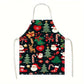 Cheer Christmas & Halloween Apron, 56x45 cm Light Cotton Linen, lightweight and breathable, standard fit, machine washable for effortless care.