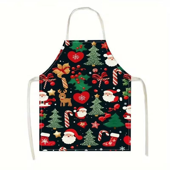 Cheer Christmas & Halloween Apron, 56x45 cm Heavy Cotton Linen, sturdy and durable, standard fit, machine washable for effortless care.