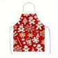 Festive Christmas & Halloween Apron, 75x65 cm Heavy Cotton Linen, sturdy and durable, large size offers extra coverage, multiple pockets to hold utensils and napkins.