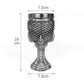 Resin Fish‑Scale Texture Goblet 2 PCS, Metallic Tone Resin Cup, Stainless Steel Inner Insert, Bar Table Decor for Christmas & Halloween