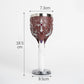 Resin Cross‑Ornamented Gothic Goblet 2 PCS, Dark‑red Tone Carved Resin Cup, Stainless Steel Liner for Christmas & Halloween Holiday Decor