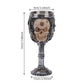 Mechanical Style Resin Skull Goblet, Unique Retro Bar Drinking Vessel, Desktop Ornament for Christmas & Halloween Theme Event