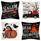 4PC Pillow Cover For Festival Decoration, Halloween & Christmas Home Display, Style 31, Suitable For Sofa, Living Room, Bedroom, 45x45cm Does Not Include Pillow Core, Household Atmosphere Cushion Cover For Festival Gathering Occasion