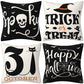 Halloween & Christmas Household Decor Item 4PC Pillow Cover, Style 45, Suitable For Sofa, Living Room, Bedroom, 45x45cm Does Not Include Pillow Core, Indoor Decor Accent Cushion Cover For Festival Home Renovate