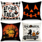 Decorative Pillow Covers 4PC For Christmas & Halloween, Style‑50, Suitable For Sofa, Living Room, Bedroom, 45x45cm, Pillow Insert Not Included, Wrinkle‑resistant Cushion Cover For Home Party Layout