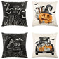 4PC Seasonal Decor Pillow Covers, Designed For Halloween & Christmas, Style‑53, Suitable For Sofa, Living Room, Bedroom, 45x45cm, Pillow Insert Not Included, Flexible Fabric Cushion Cover For Multi‑scene Matching