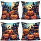 4PC Decorative Holiday Pillow Cover For Halloween & Christmas, Style‑58, Suitable For Sofa, Living Room, Bedroom, 45x45cm, Pillow Insert Not Included, Smooth Fabric Cushion Cover For Home Atmosphere Refresh