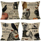 4PC Themed Festival Pillow Cover For Halloween & Christmas, Style‑65, Suitable For Sofa, Living Room, Bedroom, 45x45cm, Pillow Insert Not Included, Anti‑wrinkle Cushion Cover For Stress‑free Home Decoration