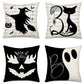Decorative Pillow Cover 4PC For Christmas & Halloween, Style‑106, Suitable For Sofa, Living Room, Bedroom, 45x45cm, Pillow Insert Not Included, Soft Matte Cushion Cover For Indoor Party Atmosphere