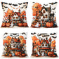 Christmas & Halloween Seasonal Decor 4PC Pillow Cover, Style‑79, Suitable For Sofa, Living Room, Bedroom, 45x45cm, Pillow Insert Not Included, Comfort‑oriented Cushion Cover For Relaxing Home Corner