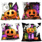 4PC Themed Home Pillow Cover Fit For Halloween & Christmas, Style‑93, Suitable For Sofa, Living Room, Bedroom, 45x45cm, Pillow Insert Not Included, Tear‑resistant Cushion Cover For Frequent Disassembly And Arrangement