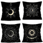 4PC Seasonal Home Accent Pillow Cover For Christmas & Halloween, Style‑98, Suitable For Sofa, Living Room, Bedroom, 45x45cm, Pillow Insert Not Included, Wrinkle‑resistant Cushion Cover For Family Gathering Scene Setup