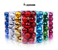 24Pcs Glossy Plastic Holiday Hanging Baubles, Fruit Green 4cm Electroplated Balls Used in Christmas Wreath and Halloween Venue Decoration