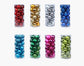 24Pcs Glossy Plastic Holiday Hanging Baubles, Fruit Green 4cm Electroplated Balls Used in Christmas Wreath and Halloween Venue Decoration